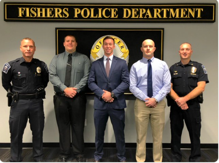 Fishers PD SwearsIn New Officers LarryInFishers